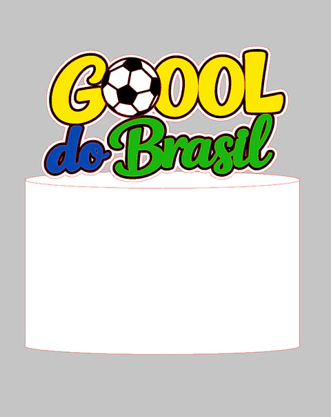 Arquivo Topo de Bolo Copa do Mundo - Gol do Brasil
