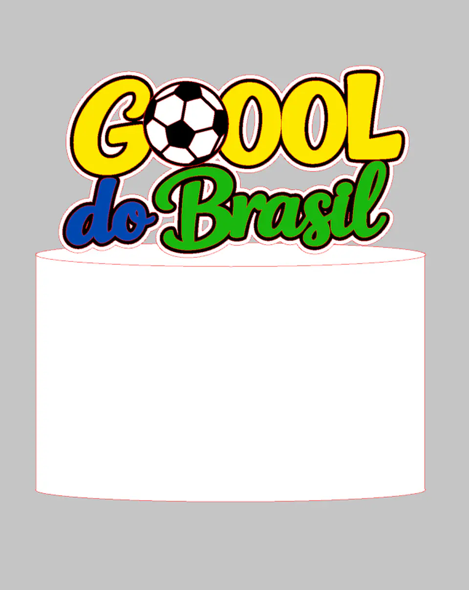 Arquivo Topo de Bolo Copa do Mundo - Gol do Brasil 1