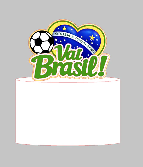 Arquivo Topo de Bolo Copa do Mundo - Vai Brasil