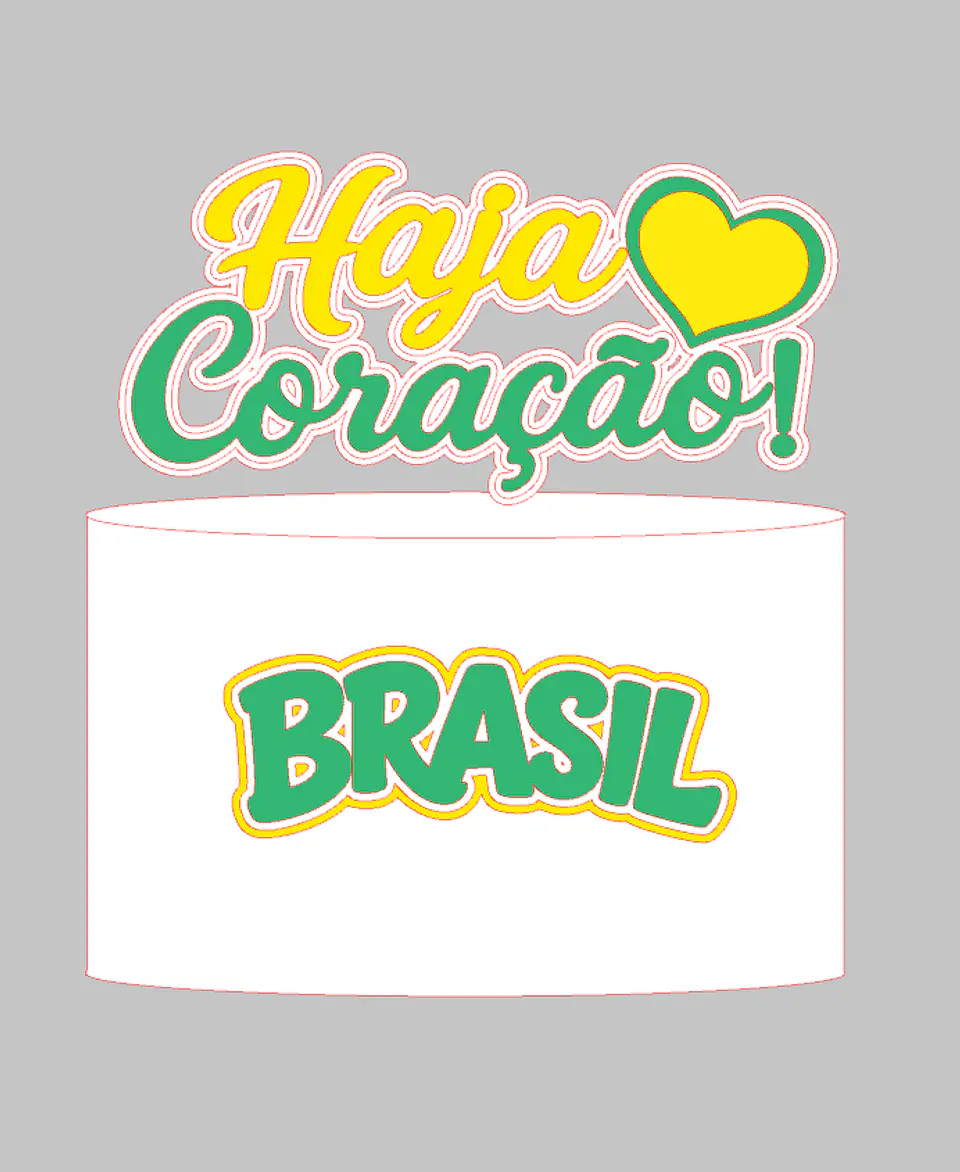 Arquivo Topo de Bolo Copa do Mundo - Haja Coração 1