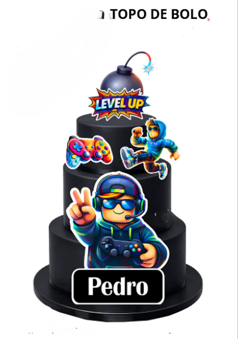 Arquivo Topo de Bolo Video Game