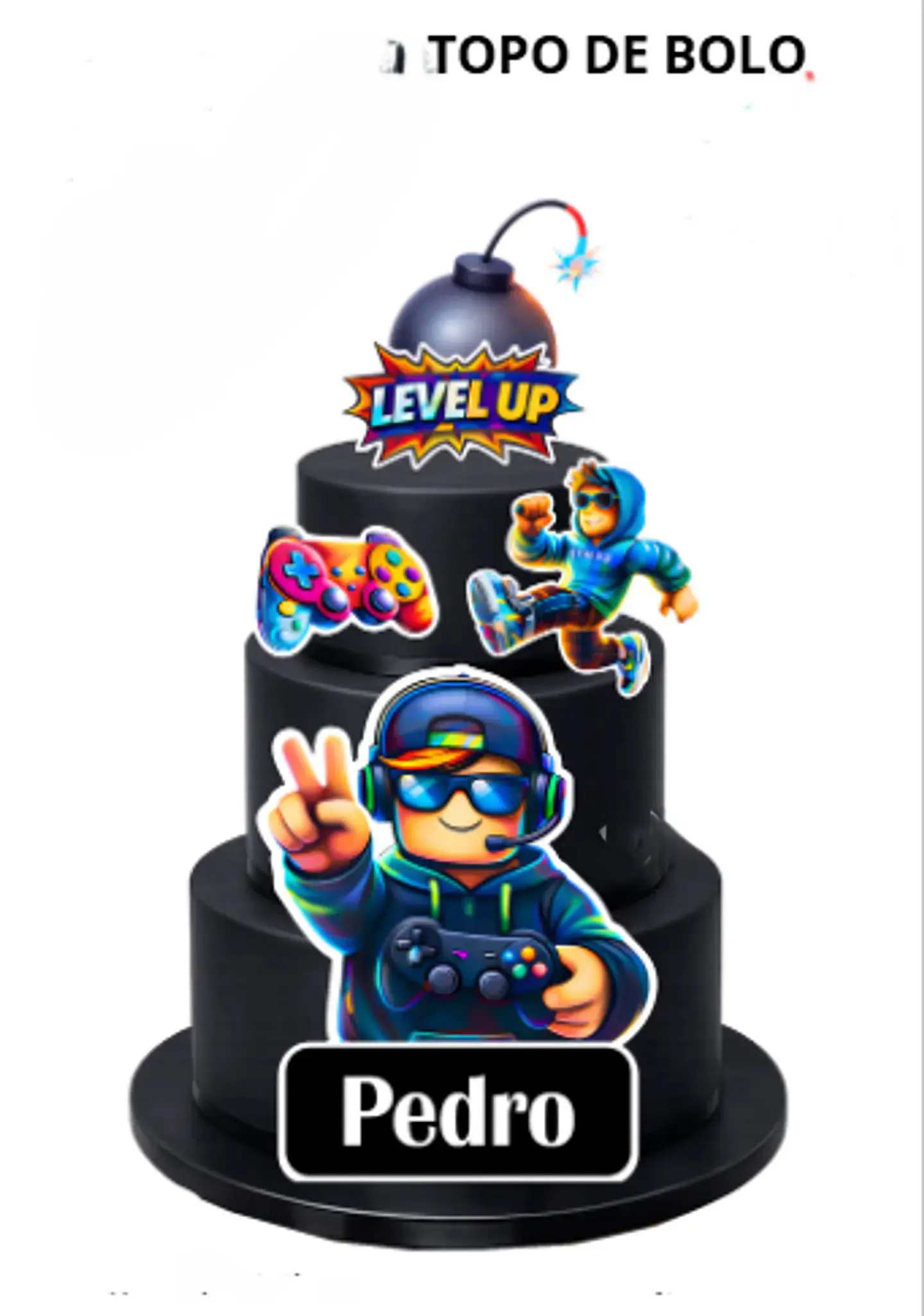 Arquivo Topo de Bolo Video Game 1