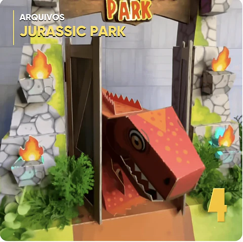Arquivo de Corte Caixa Jurassic Park