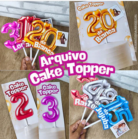 Arquivo topo de bolo Cake Topper