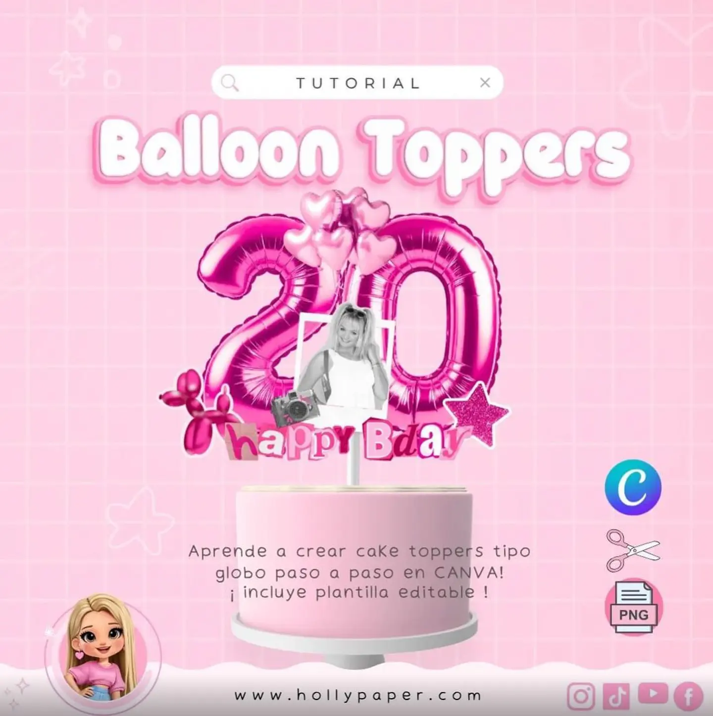 Arquivo topo de bolo Toppers Balão 1