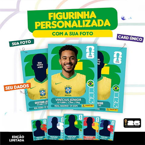 Arquivo de Corte Figurinha Personalizada Brasil