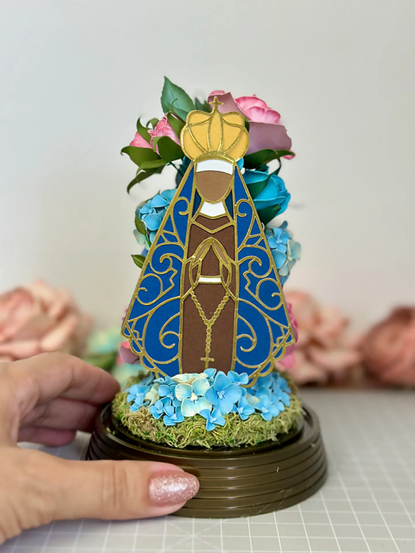 Arquivo topo de Bolo Nossa Senhora em Camadas 1