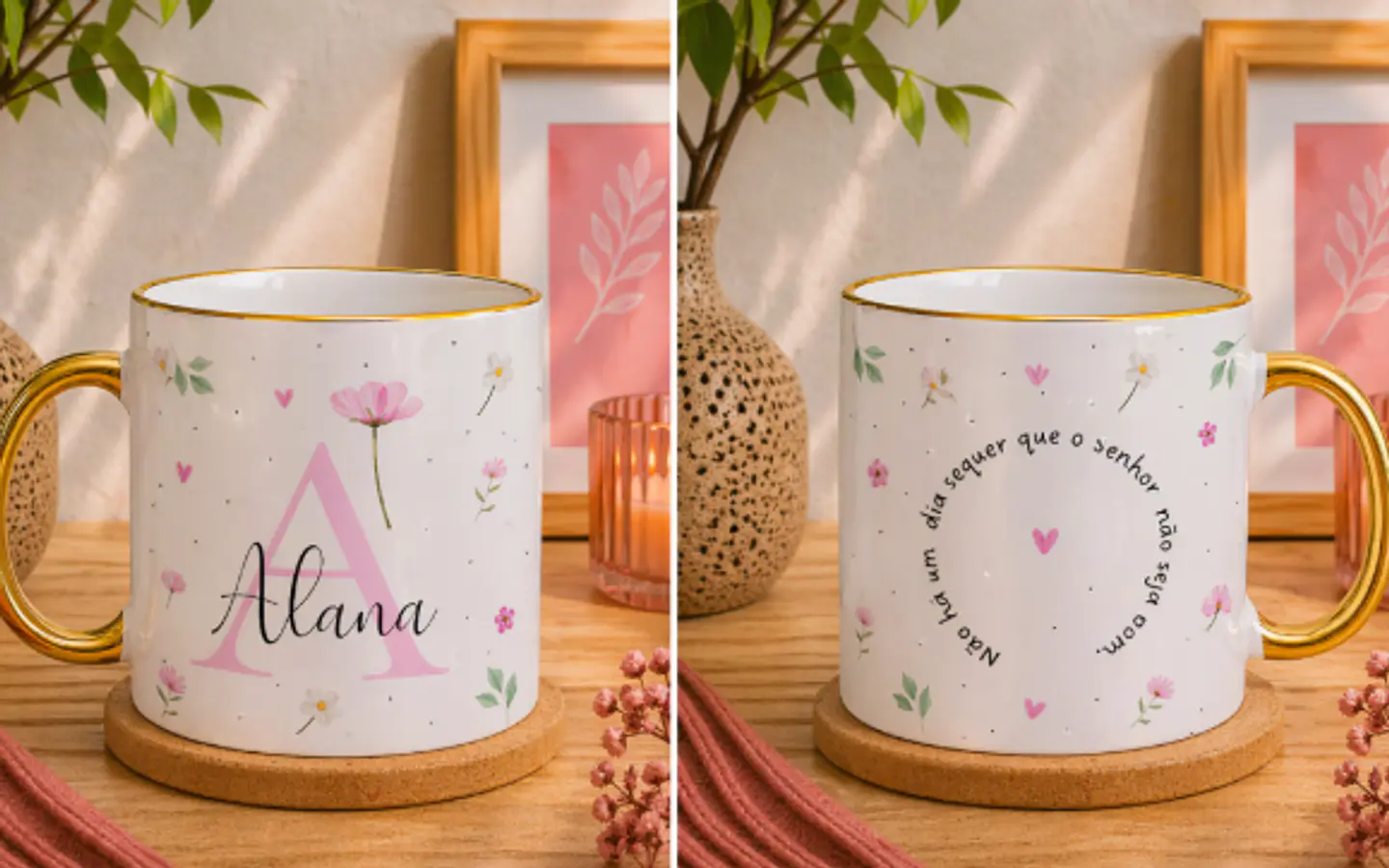 Arquivo Caneca Floral Rosa 1