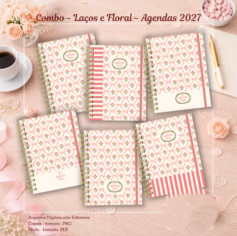 Arquivo Encadernação Agenda 2027 Laços e Flores