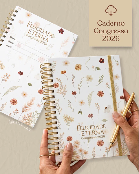 Arquivo Encadernação Modelo 3 Caderno Congresso 2026