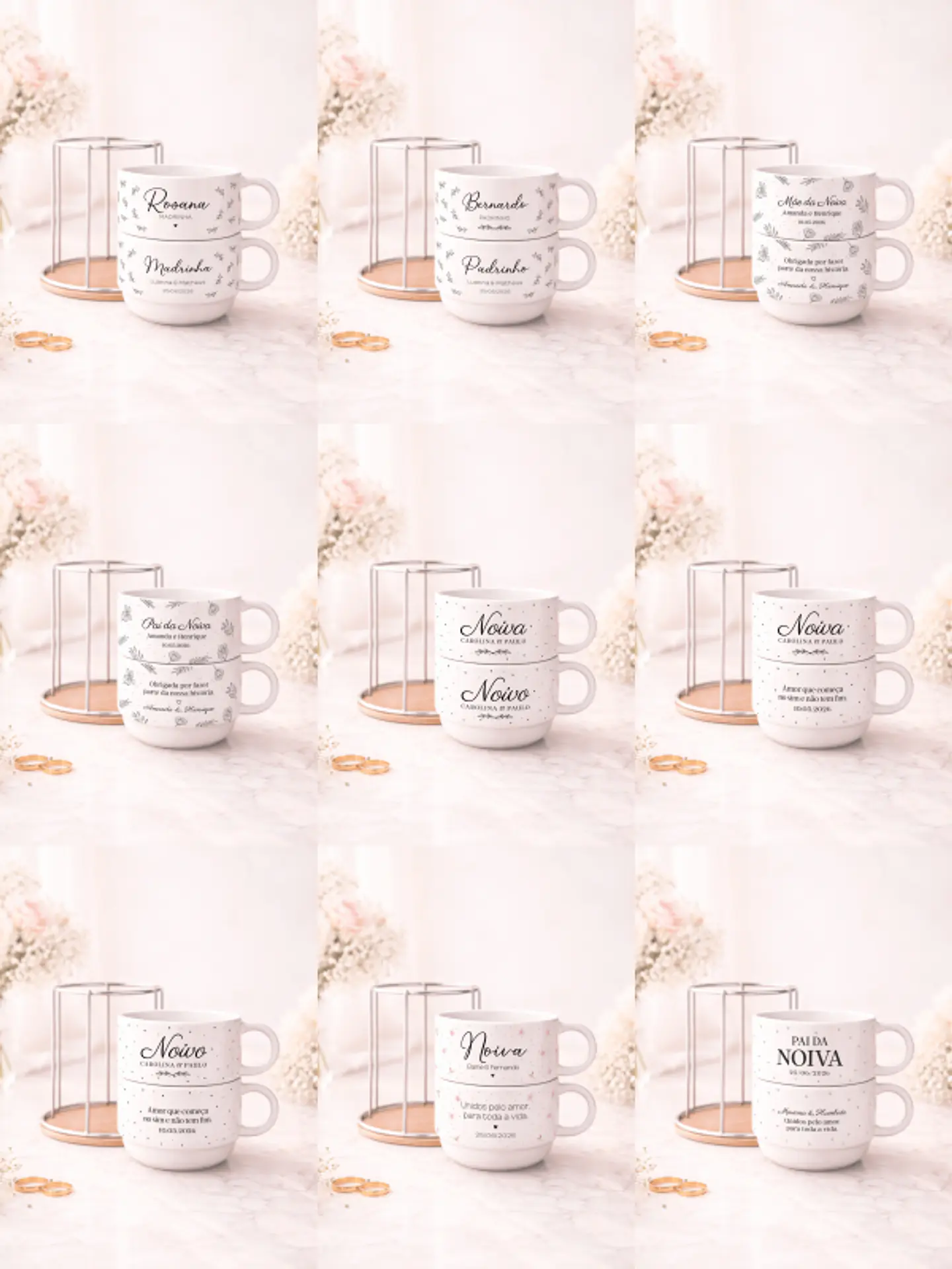 Arquivo Sublimaçao Pack Xícaras Casamento 1