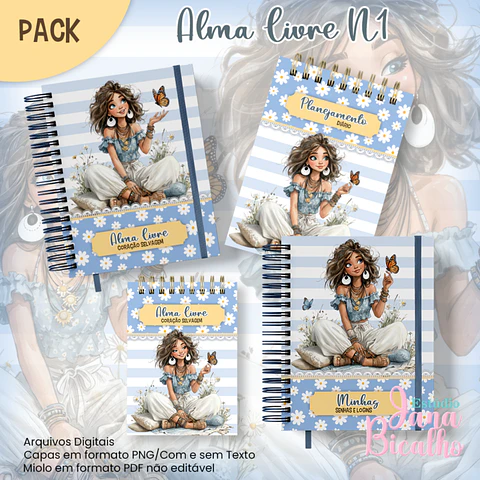 Arquivo Encadernação Pack Alma Livre N1