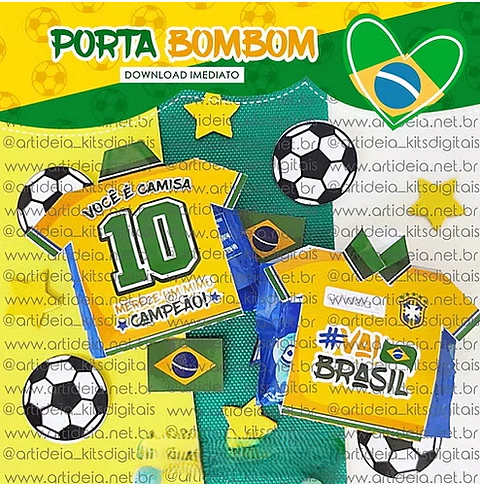 Arquivo Porta Bombom Camiseta Copa do Mundo 2026