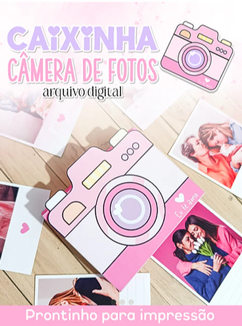 Arquivo de Corte Caixinha Camera Fotos