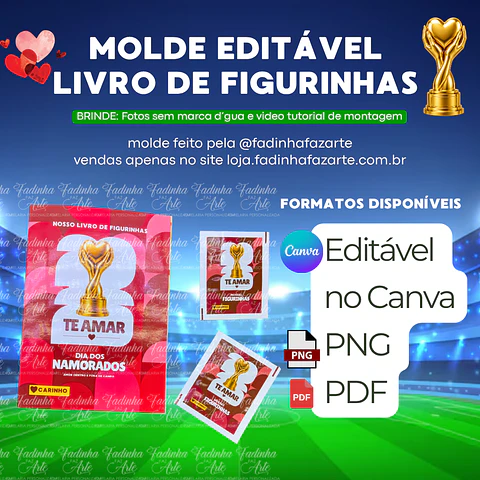 Arquivo Livro de Figurinhas Copa - Dia dos Namorados