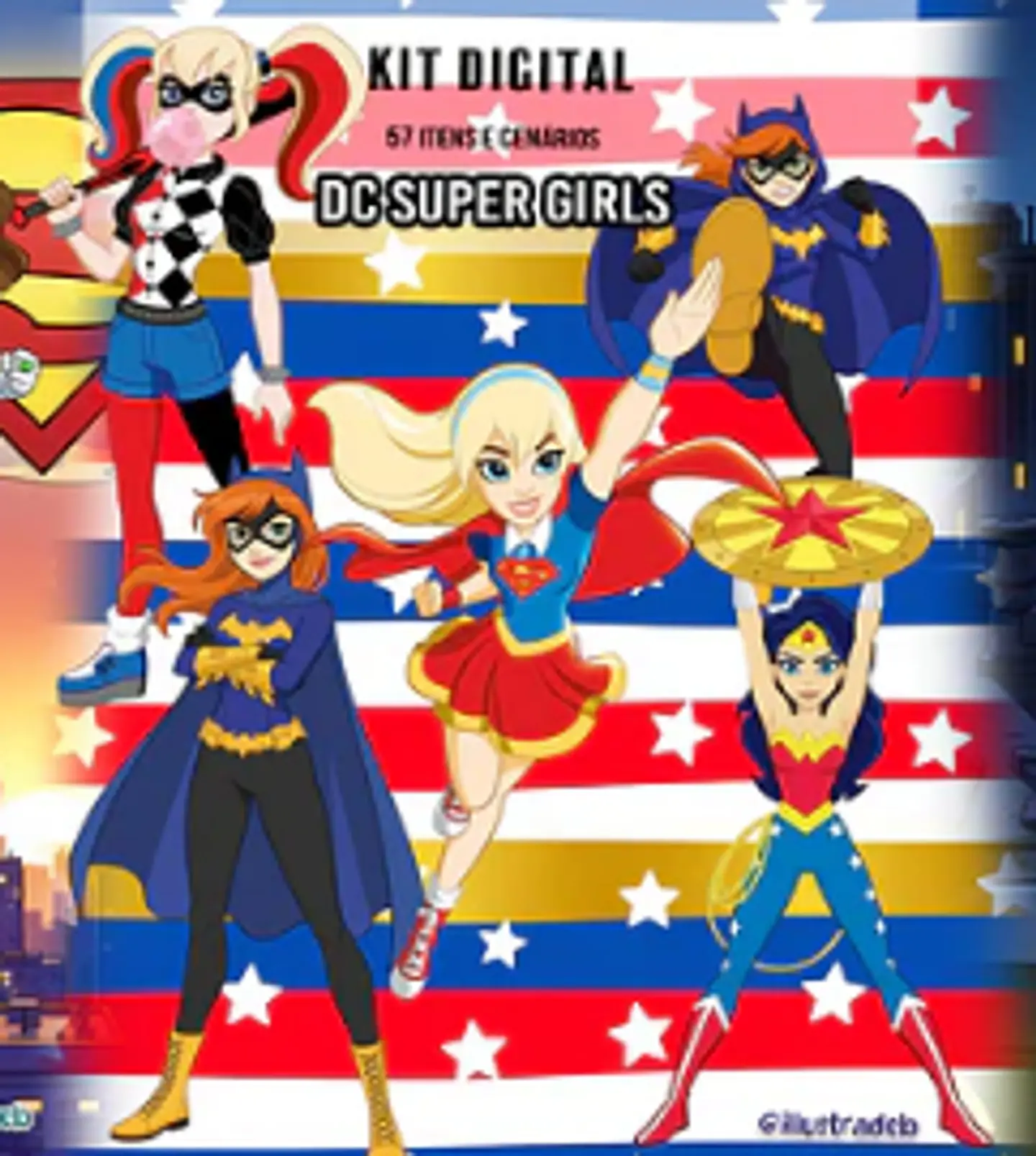 Arquivo Kit Digital Super Girls  1