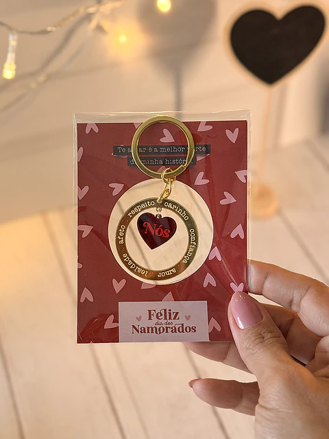 Arquivo Dia dos Namorados Card Chaveiro Vazado
