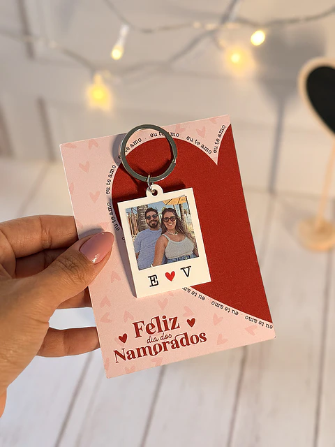 Arquivo Dia dos Namorados Card para Chaveiro