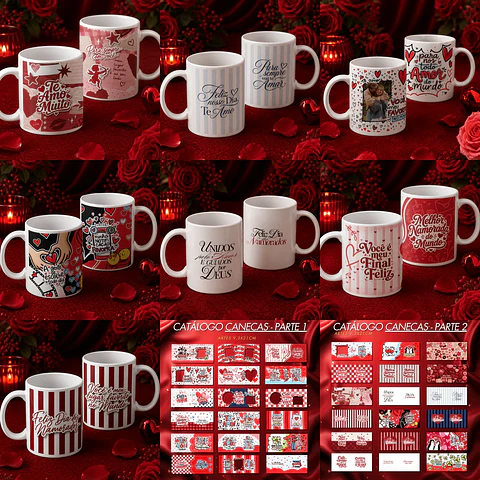 Arquivo Dia dos Namorados Canecas Porcelana 9,3×21