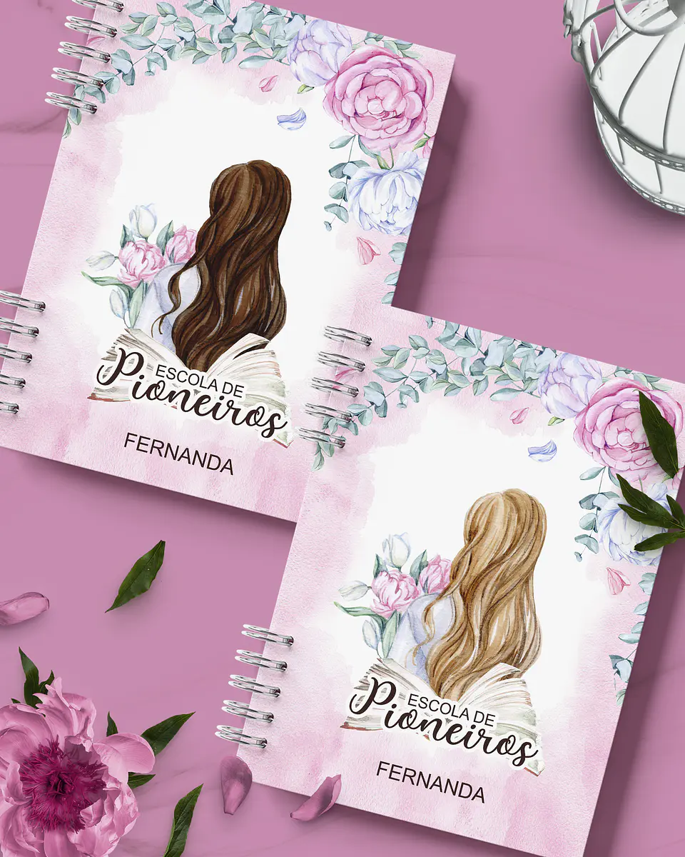 Arquivo Encadernação Caderno Escola de Pioneiros Floral - Bicho Papel 3
