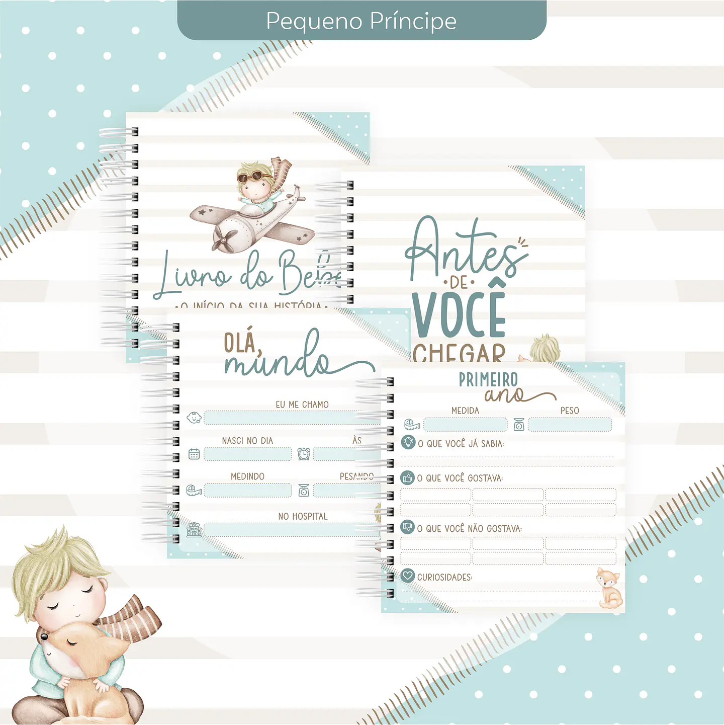Arquivo encadernação baby pequeno principe - letterinhas 2