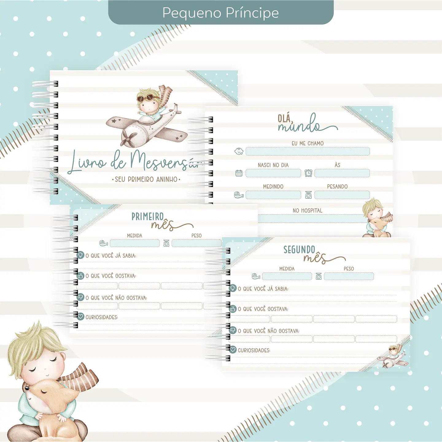 Arquivo encadernação baby pequeno principe - letterinhas 3