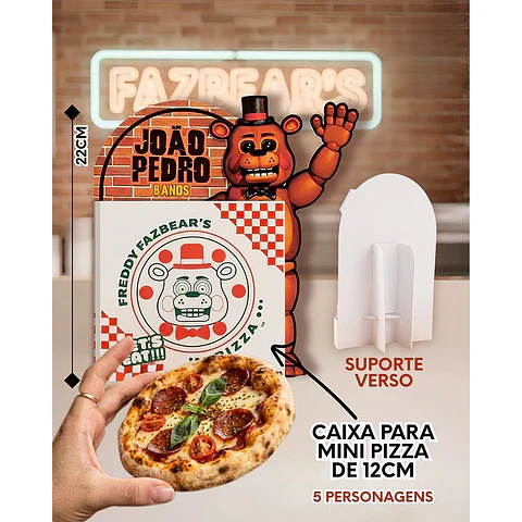 Arquivo de Corte Centro de Mesa Five Nights at Freddy’s FNAF