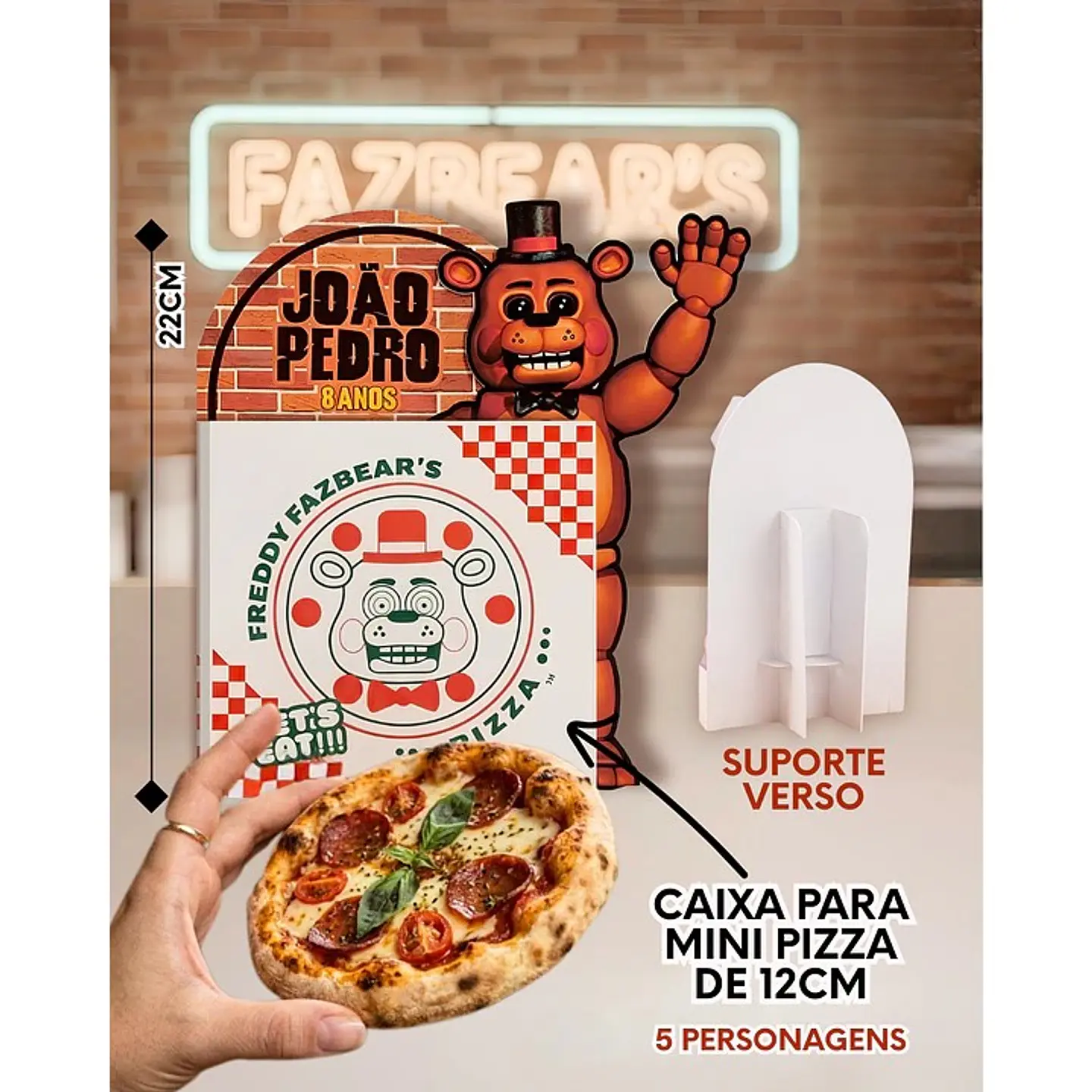 Arquivo de Corte Centro de Mesa Five Nights at Freddy’s FNAF 1