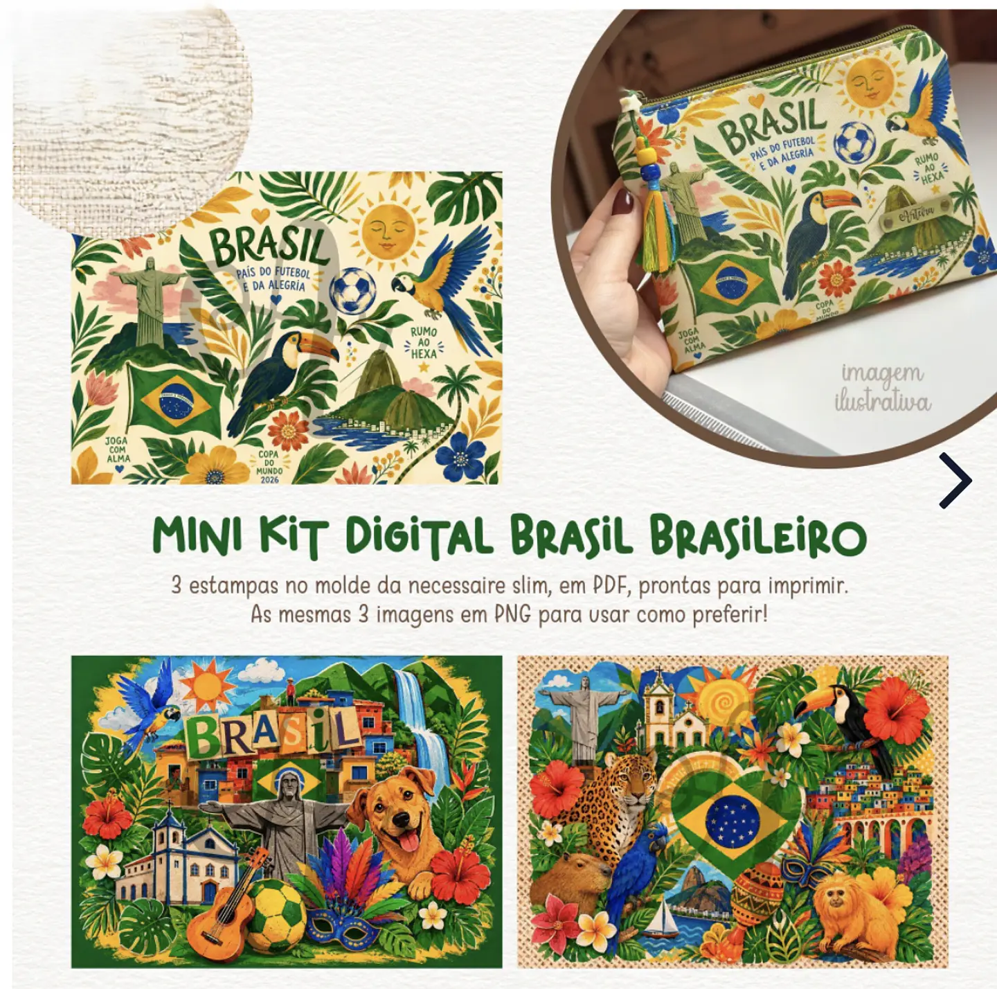 Arquivo Estampa Necessaire Brasil Brasileiro 1