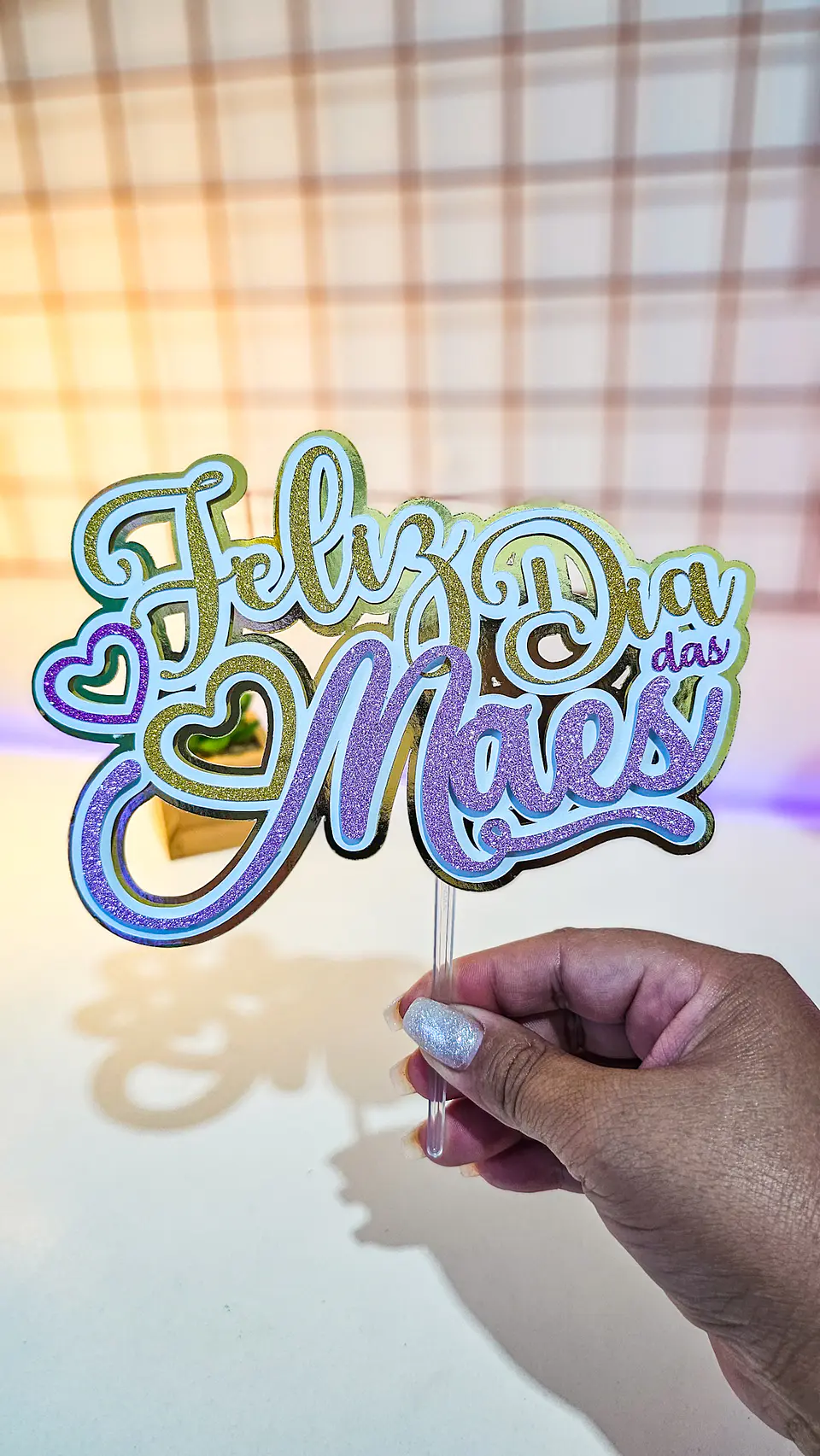 Arquivo Topo de Bolo Dia das Mães -  1