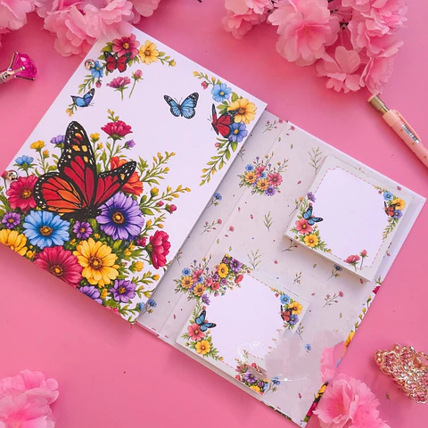 Arquivo Encadernação Caderno Especial Parafuso A5 - Meu Jardim