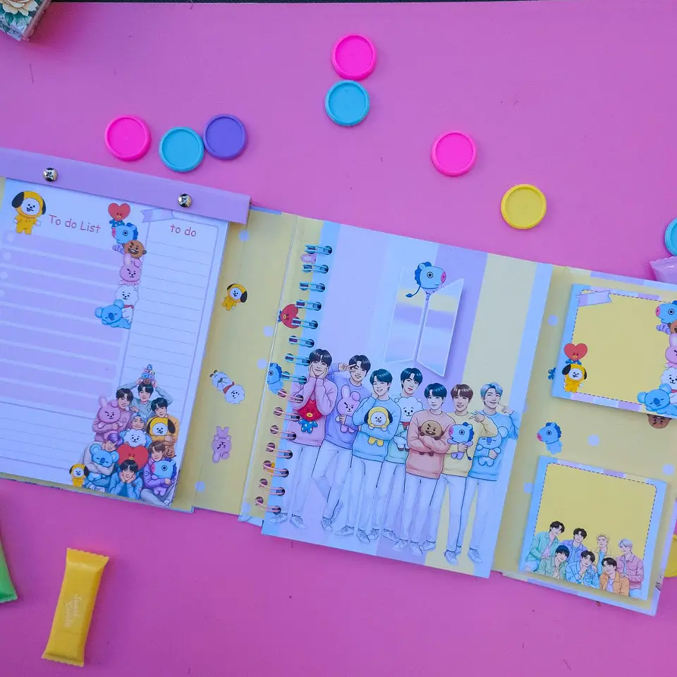 Arquivo Encadernação Caderno Especial Surpresa  A5 - BTS 1