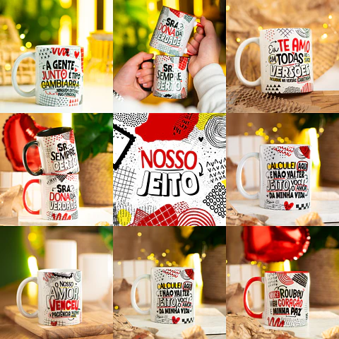 Arquivo Sublimação Caneca Coleção Nosso Jeito