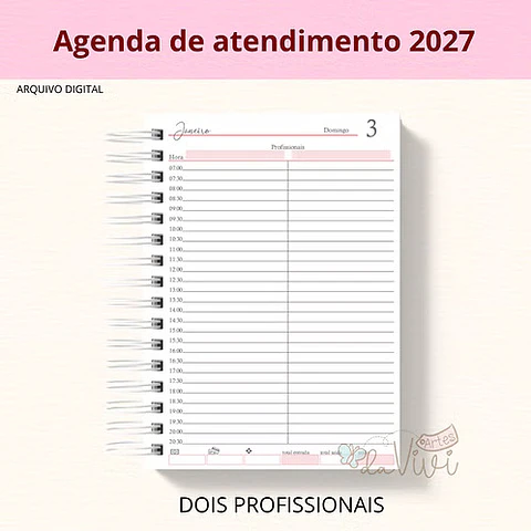 Arquivo Encadernação Agenda 2 Profissionais