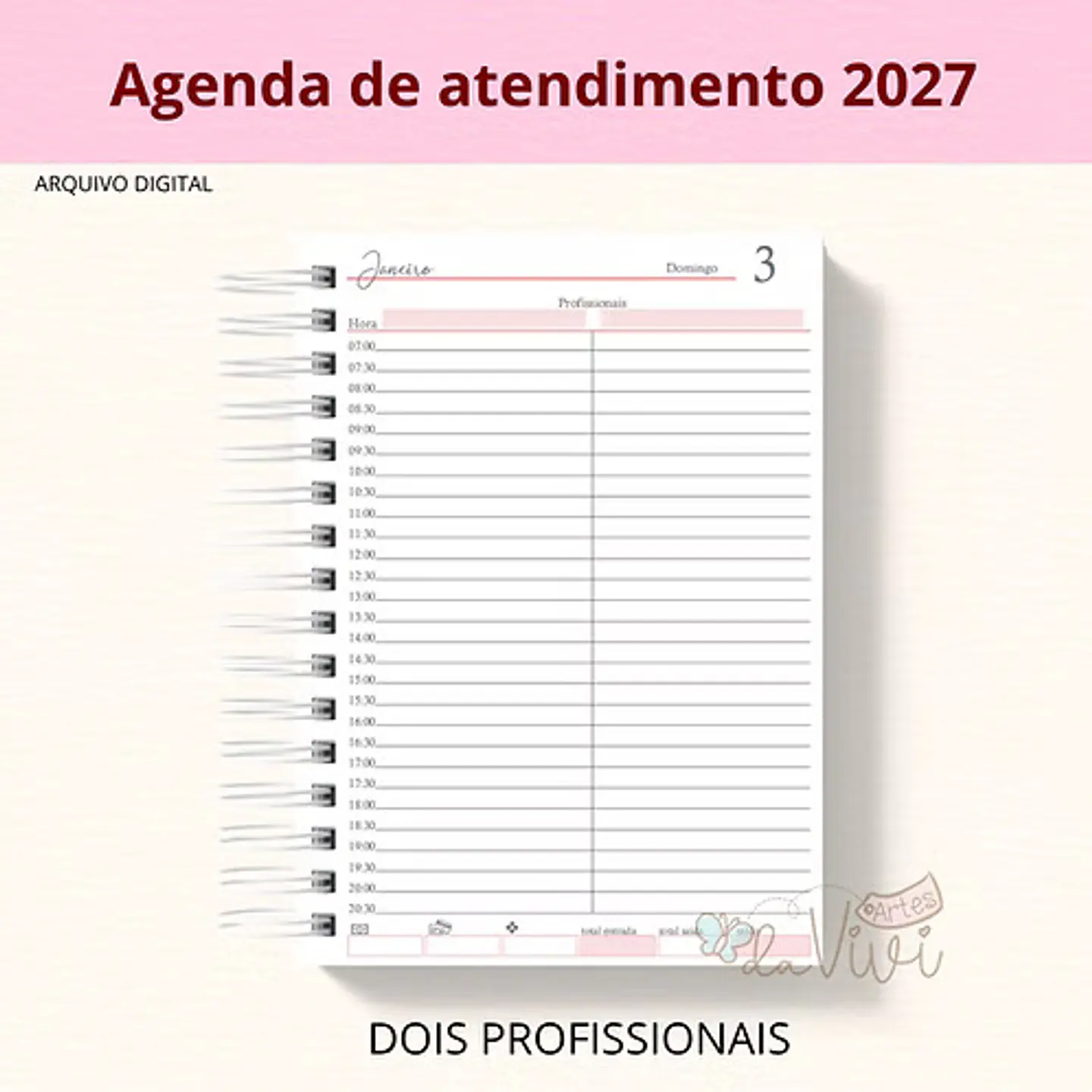 Arquivo Encadernação Agenda 2 Profissionais 1
