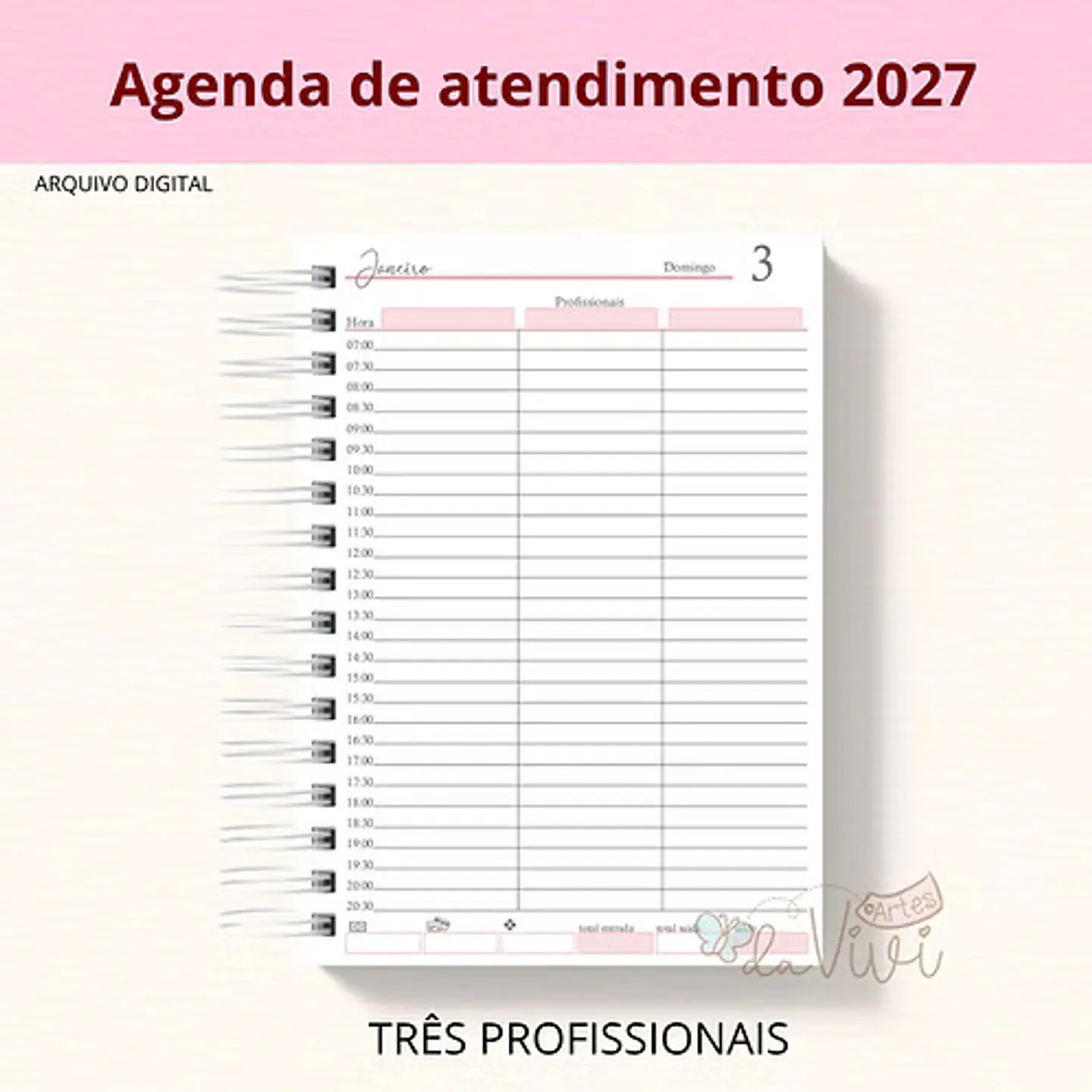 Arquivo Encadernação Agenda 3 Profissionais 1