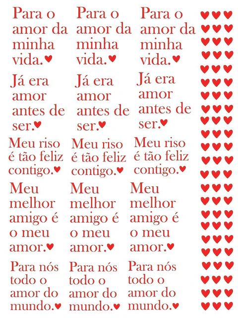Arquivo Dia dos Namorados Arte Digital DTF UV Frases 2026