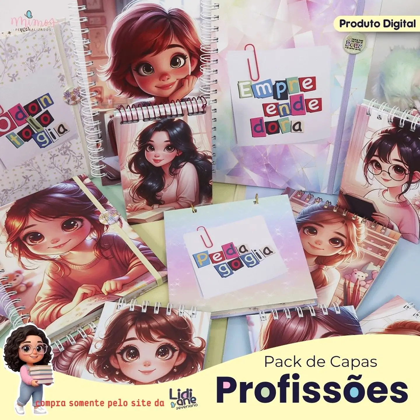 Arquivo Encadernação Pack de Capas Profissões 1