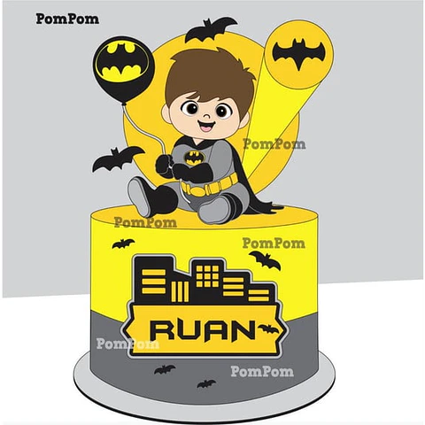 Arquivo Topo de Bolo Batman Baby