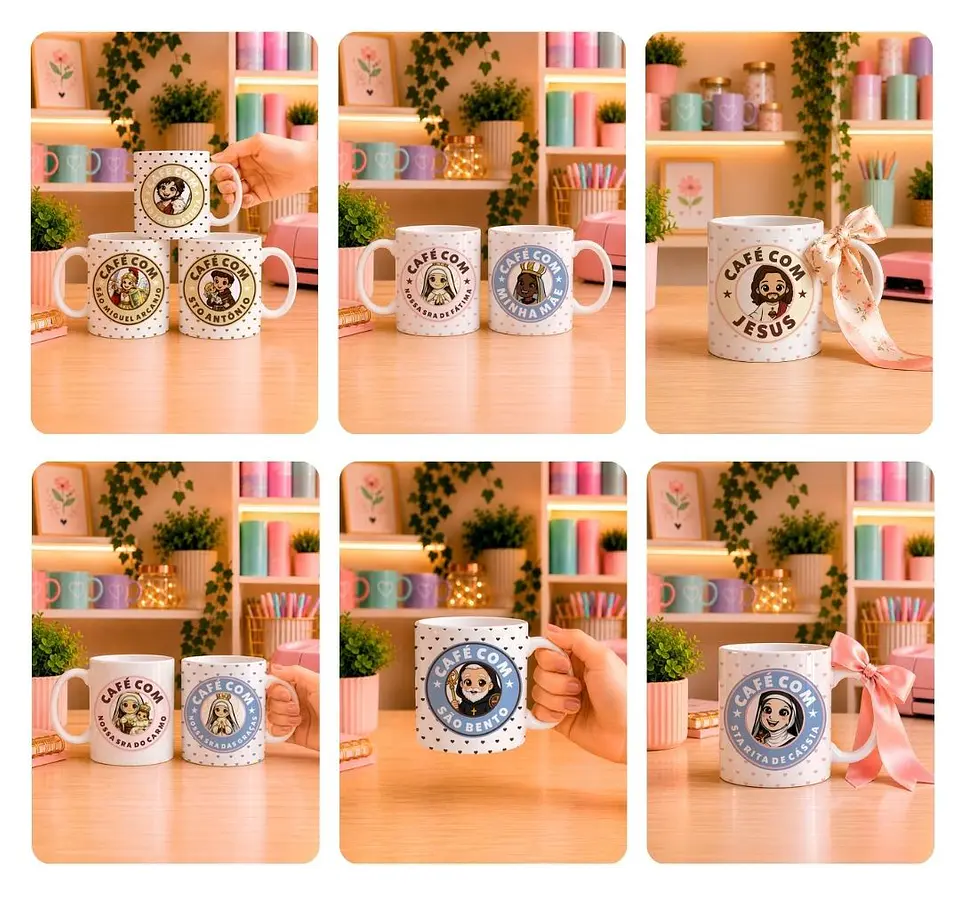 Arquivo Sublimaçao Caneca Café com você 1