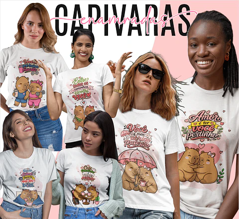 Arquivo Dia dos Namorados Capivaras e Namoradas Camisas 