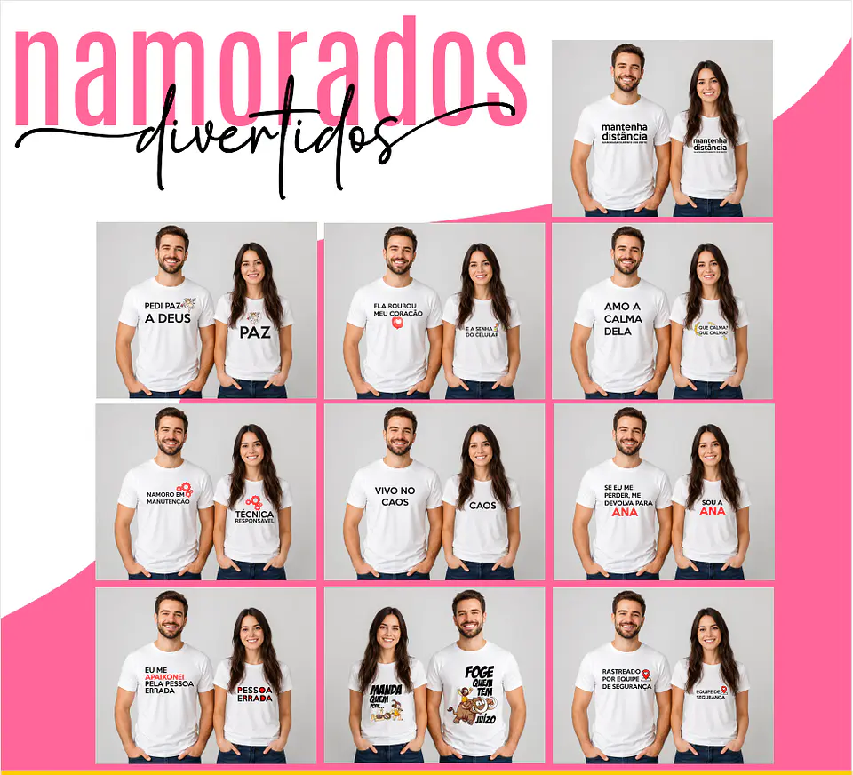 Arquivo Dia dos Namorados Namorados Divertidos Camisas 1