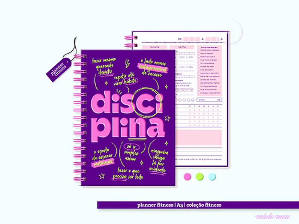 Arquivo Encadernação Fitness Planner & Capas 1