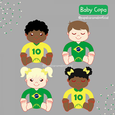 Arquivo Topo de Bolo Copa do Mundo - Baby