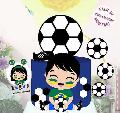 Arquivo Topo de Bolo Copa do Mundo Bebê Col - Copa Mod