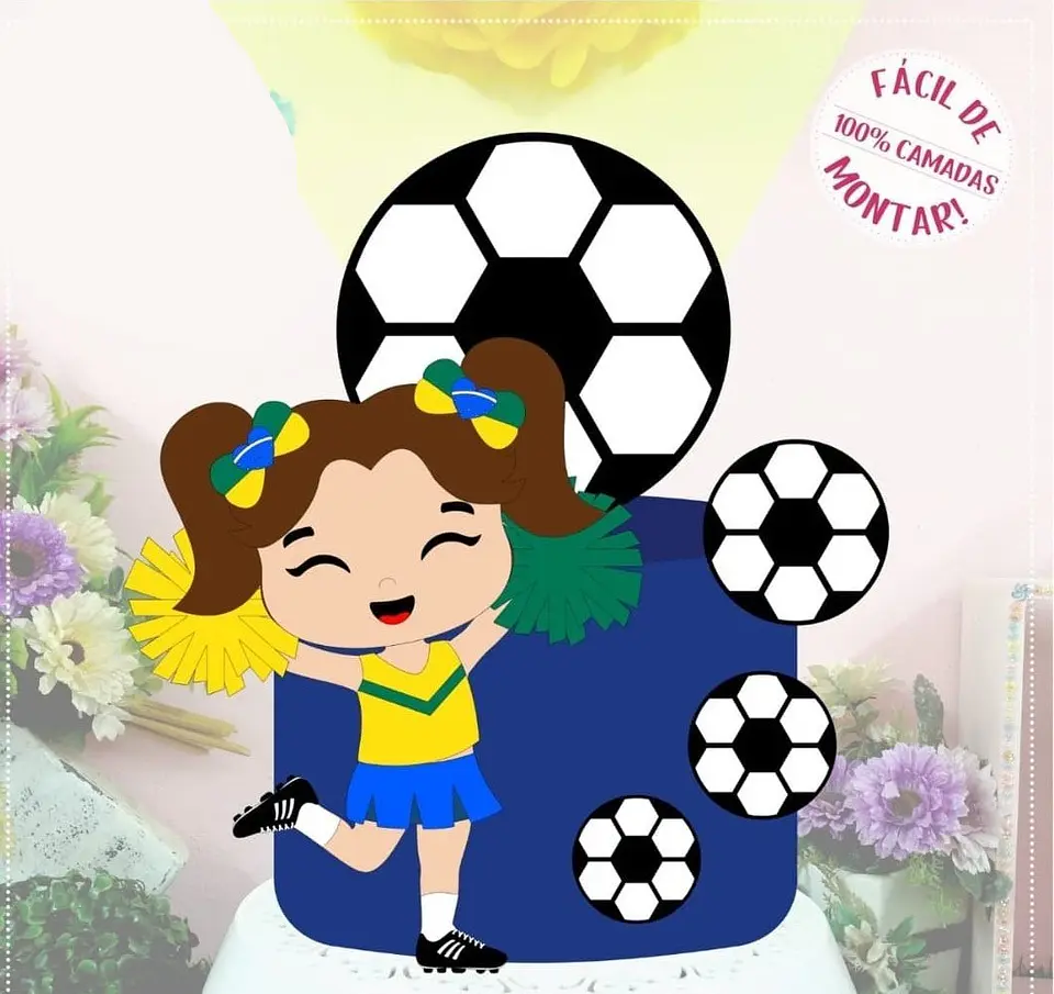 Arquivo Topo de Bolo Copa do Mundo Bebê Col - Copa Mod 1