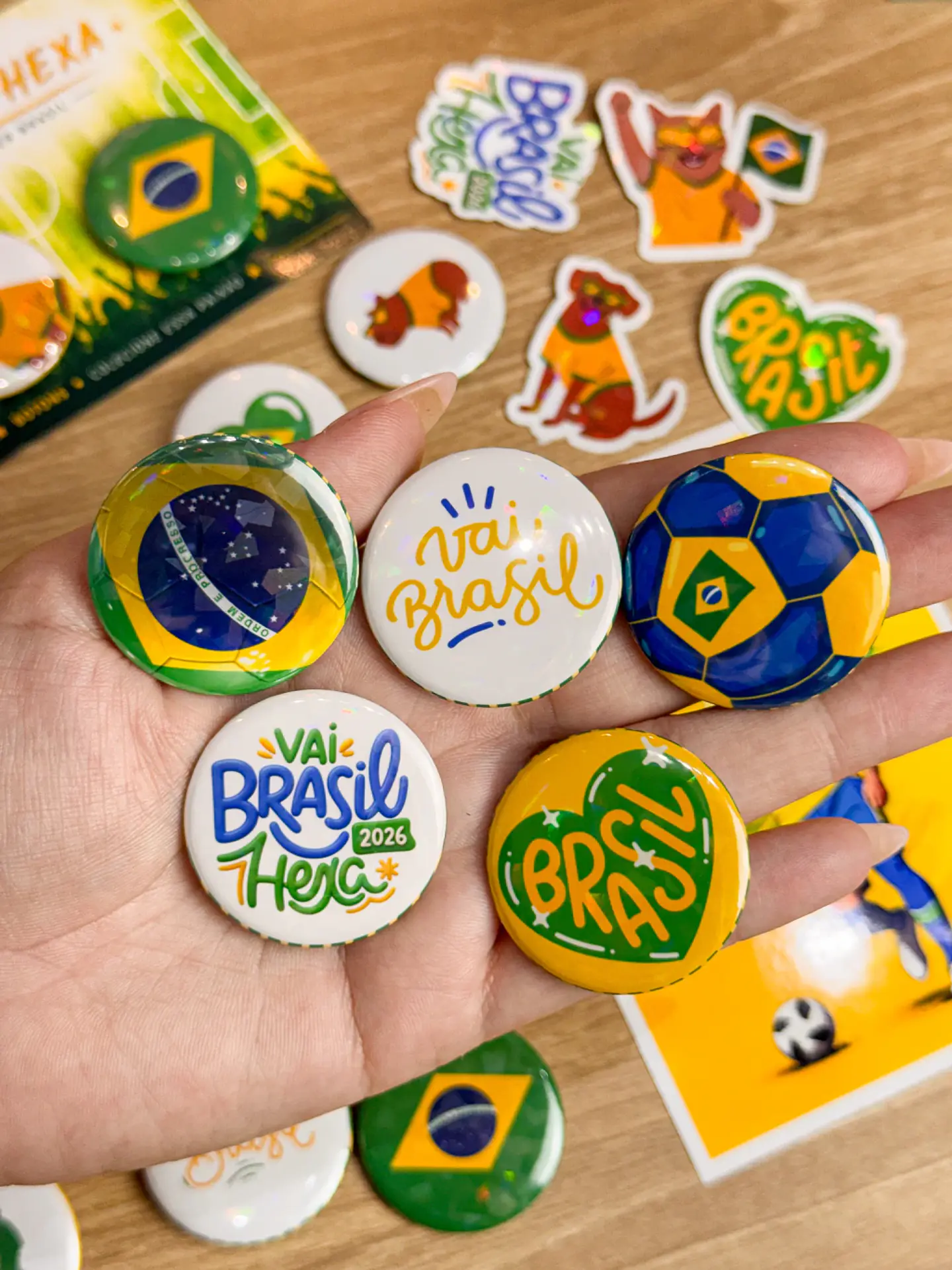 Arquivo Copa do Mundo Botons Brasil 1