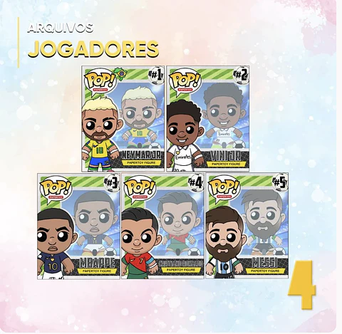 Arquivo Copa do Mundo Coleção Funkos Pop Futebol