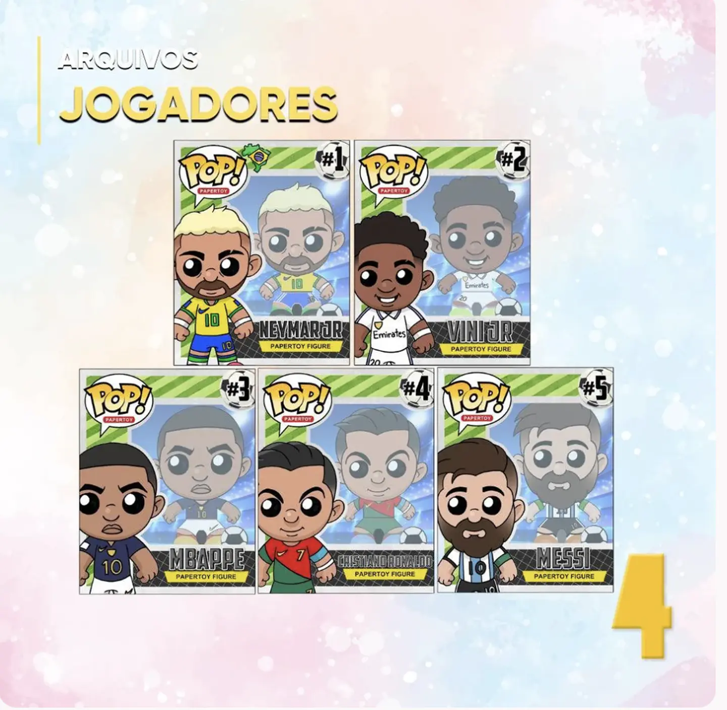 Arquivo Copa do Mundo Coleção Funkos Pop Futebol 1