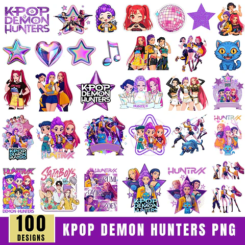 Arquivo Kit Digital Caçadoras de Demônios do K-pop